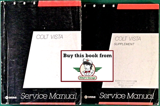 [MOP1985812705012A/2] 1985 Dodge/Plymouth Colt Vista Factory Shop Repair Service & 4WD Supplement Manuals Set