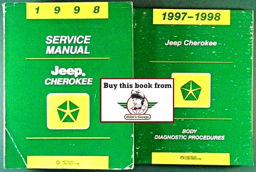 [JEE1998813708146A/2] 1998 Jeep Cherokee XJ Factory Shop Repair Service and Diagnostic Manuals Set