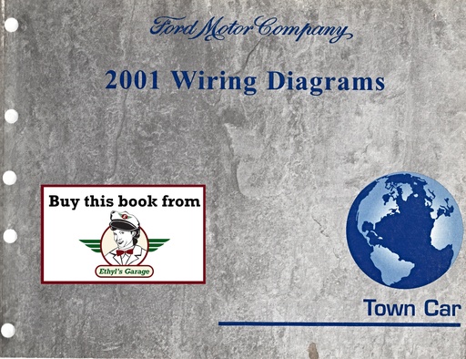 [FCS1211901A] 2001 Ford Lincoln Town Car Electrical Wiring Diagrams Manual