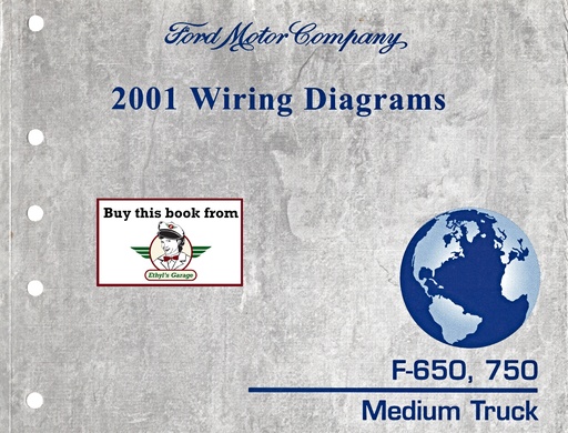[FOR2001FCS1220101A] 2001 Ford F-650 and F-750 Medium Truck Electrical Wiring Diagrams Shop Service Repair Manual