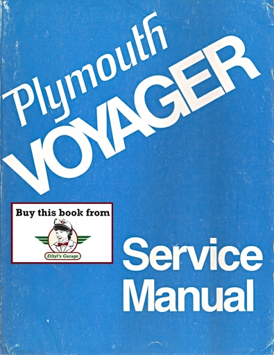 [MOP1974810704018A] 1974 Plymouth Voyager, Dodge Sportsman & Tradesman PB-100, PB-200, PB-300 Factory Shop Repair Service Manual