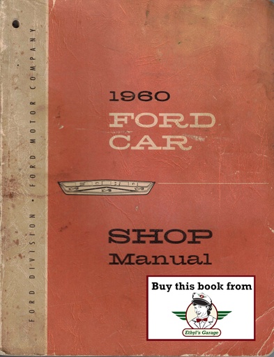 [FORM7098-60A] 1960 Ford Fairlane, Galaxie,  Sunliner, Ranch Wagon Factory OEM Shop Repair Maintenance Service Manual